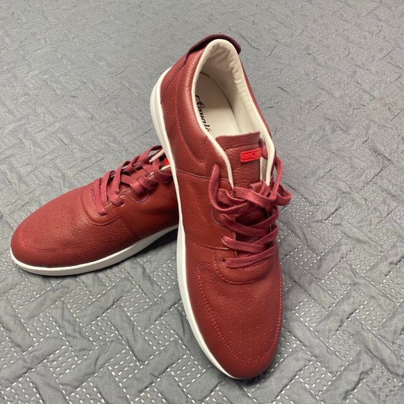 Savalé Men's Harmann / Burgundy White Shoes Size 11.5 - Picture 2 of 9